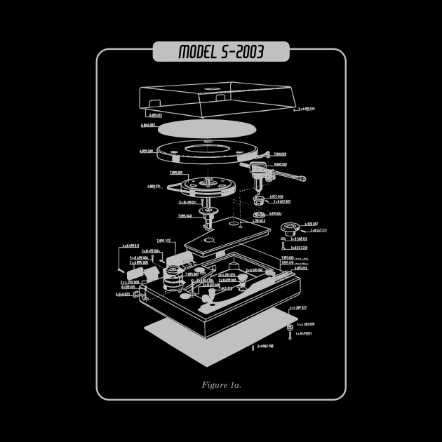 Turntable Exploded View by Sabatico Designs