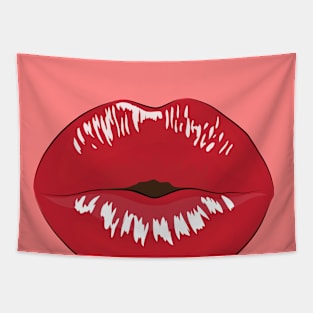 Mask Lips Simple and sweet Tapestry