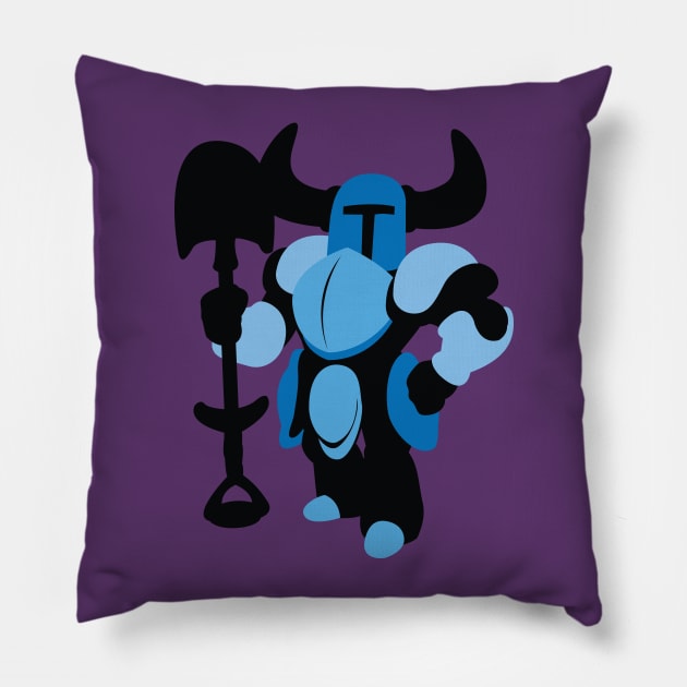 Shovel Knight - Sunset Shores Pillow by Kevandre