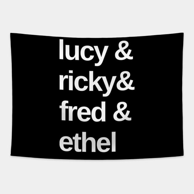 Lucy & Ricky & Fred & Ethel Tapestry by TV Yesteryear