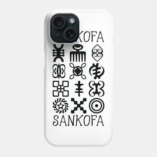 Sankofa Collection. African Adinkra Symbols. Phone Case