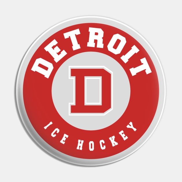 Detroit ice hockey Pin by BVHstudio