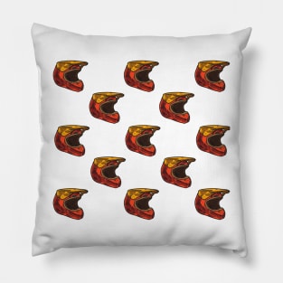 Dirt bike helmet pattern Pillow