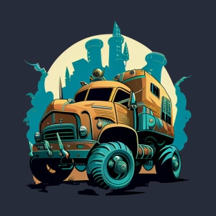 Vintage Ride: A Nostalgic Truck Design. An old truck T-Shirt