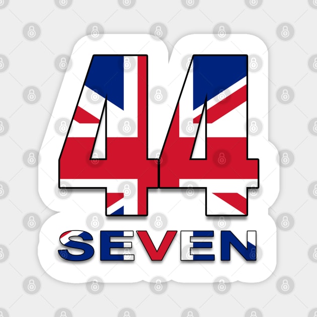 44 Seven (Motorsport) Magnet by Wayne Brant Images