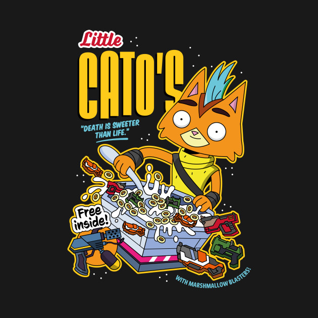 Disover Little Cato's Cereal - Final Space - T-Shirt