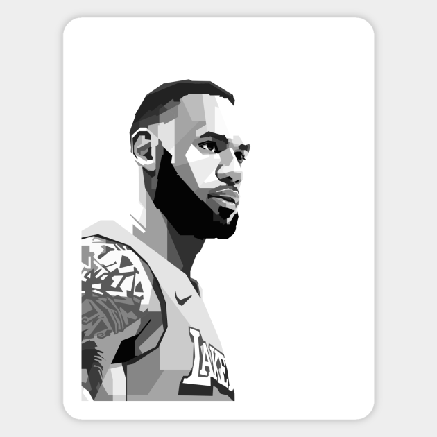 lebron james black and white