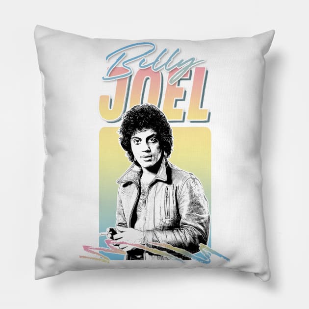 Billy Joel / / Retro Style Fan Design Pillow by DankFutura