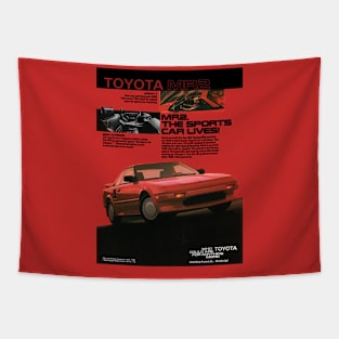 MR2 - 80s car ad Tapestry