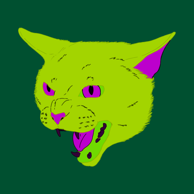 Vaporwave Cat - Poison by Basicallyimbored