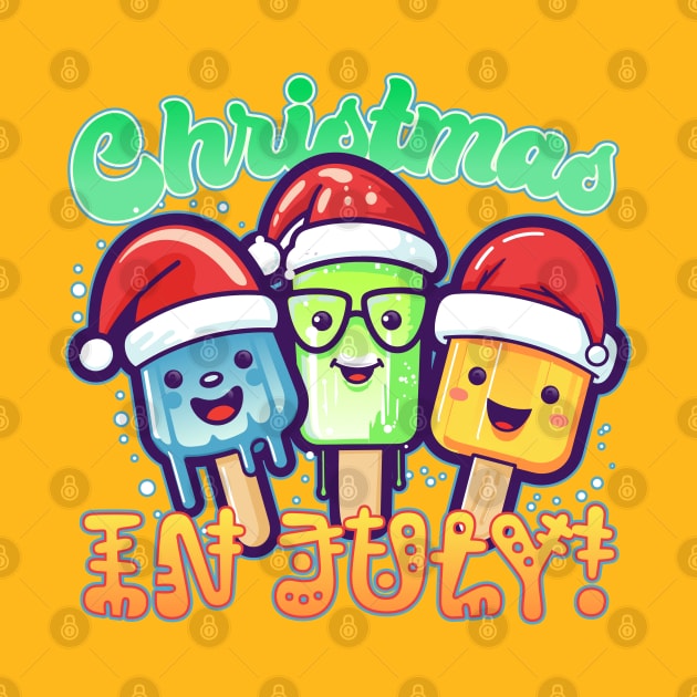 Christmas in July Chibi Popsicles by DanielLiamGill