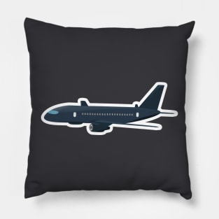 Aireplan vector illustration, travel logo design. Passenger plane icon. Pillow