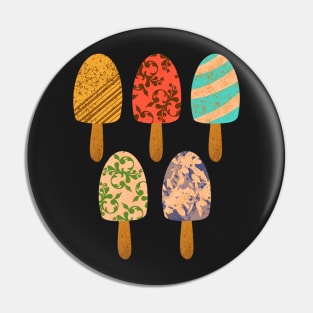 Ice Pop Kulfi Pattern Pin