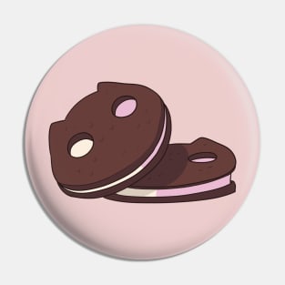 Cookie Cat Pile Pin