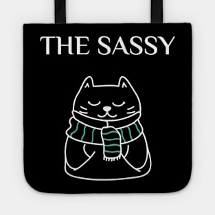 funny matching family cat design, the sassy Tote