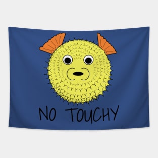 Don't touch me Pufferfish Tapestry