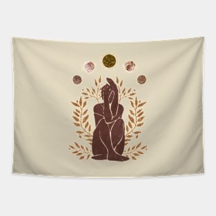 Astro Celestial Feminine Under 5 Planet Tapestry