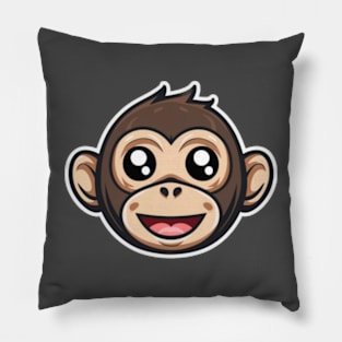 Happy Monkey Pillow