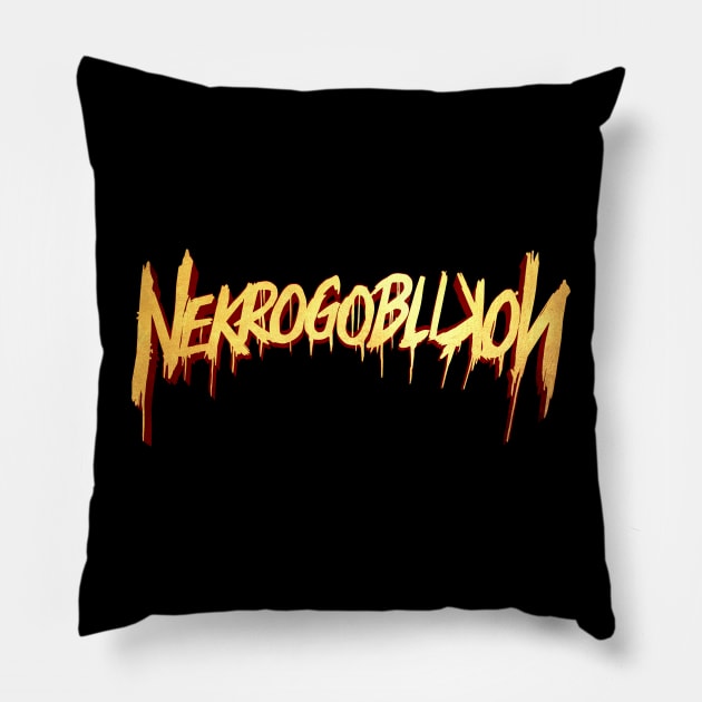 Nekrogoblikon logo Pillow by chancgrantc@gmail.com