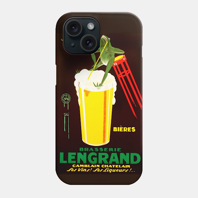 Brasserie Lengrand Ad Phone Case by WAITE-SMITH VINTAGE ART