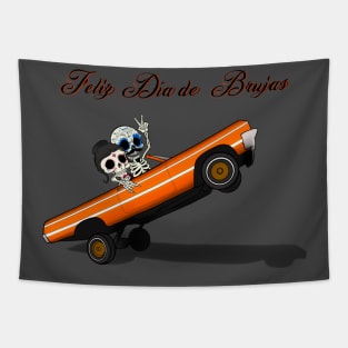 Feliz dia de brujas lowrider Tapestry