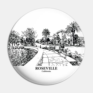Roseville - California Pin