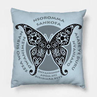 ALKEBULAN - BLACK BUTTERFLY Pillow