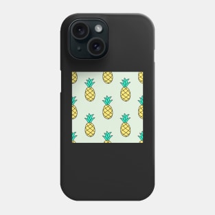 Cute pattern with pineapples Phone Case