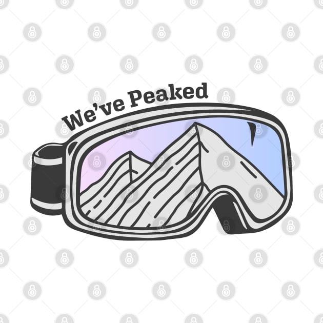 Sunset Mountain Ski Goggles | We've Peaked by KlehmInTime