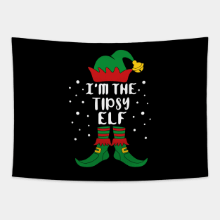 I'm The Tipsy Elf Family Christmas Tapestry