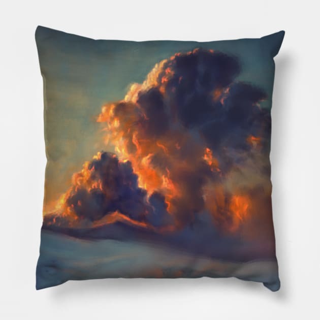 Clouds 21 Pillow by Artofokan