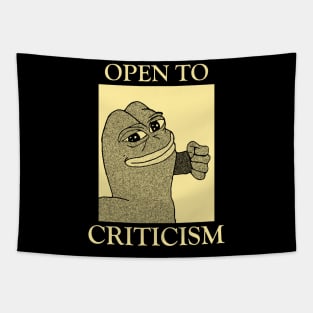 Open to Criticism Tapestry