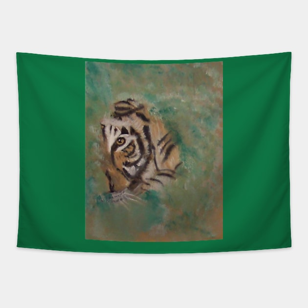 Eye of the Tiger Tapestry by Michela's Store