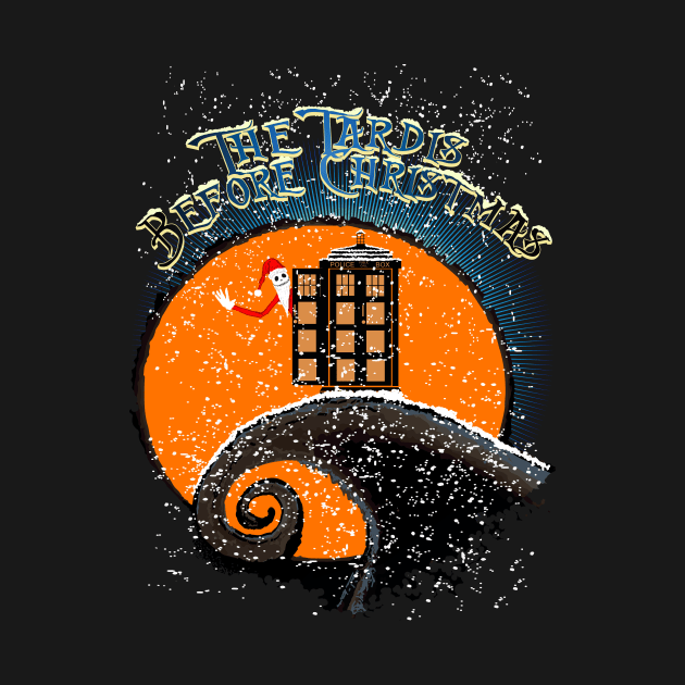 THE TARDIS BEFORE CHRISTMAS by KARMADESIGNER T-SHIRT SHOP