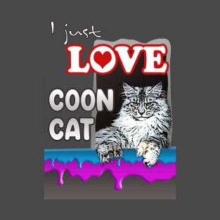 I just Love Maine Coon cat T-Shirt