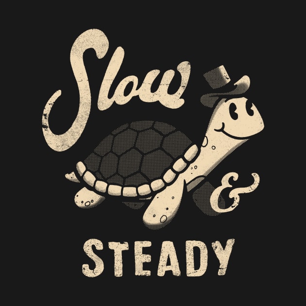 Slow and Steady Retro Turtle by lynxdesign.co