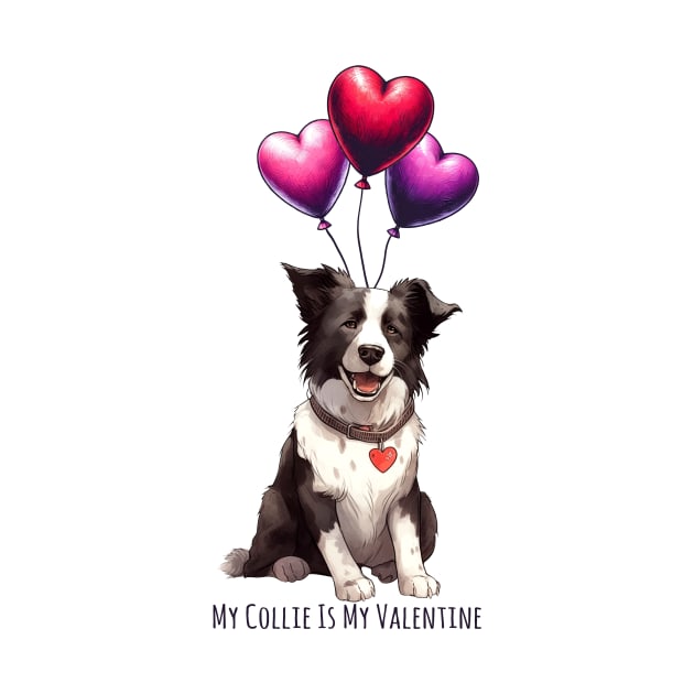 My Border Collie Is My Valentine by Happy Solstice