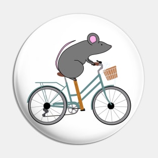 Mouse on a bike Pin