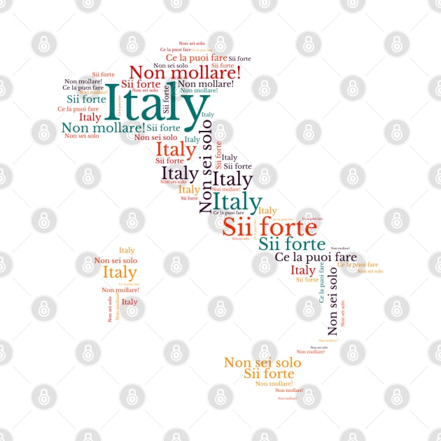 Italy Encouraging Phrases Map. by maro_00