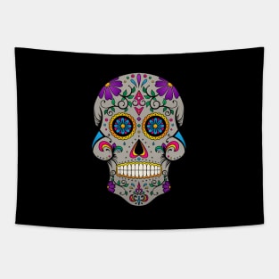 Ornamental Sugar Skull Tapestry