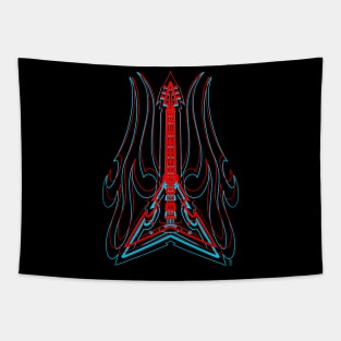 3d guitar Tapestry