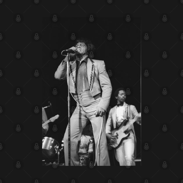 James Brown BW Photograph by Concert Photos