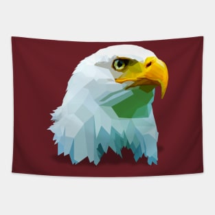 low poly eagle logo Tapestry