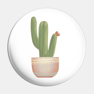 Cactus Doodle Potted House Plant Pin