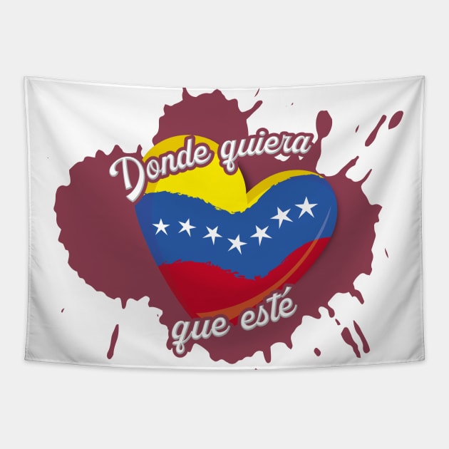 Corazón Venezolano Tapestry by Neyc Design