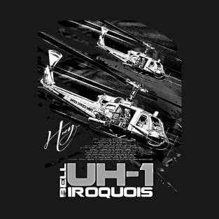 bell uh 1 iroquois helicopter T-Shirt