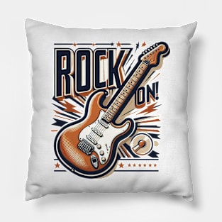 Vintage electric guitar Pillow