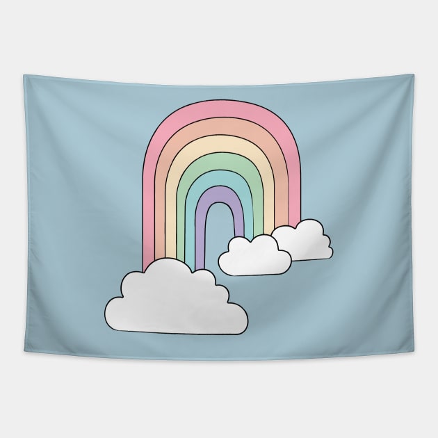 Pastel Rainbow Tapestry by Pare-Cliche