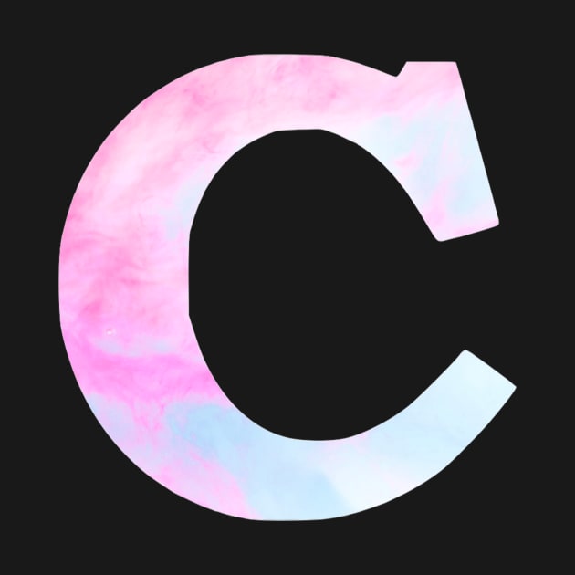 The Letter C Blue and Pink Design by Claireandrewss