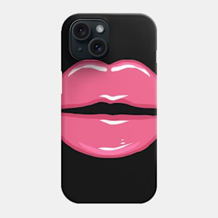 Full lips girlie lips kissing mouth red mouth lip Phone Case